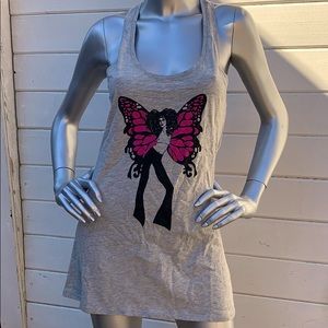 South Parade lady butterfly racer back tank